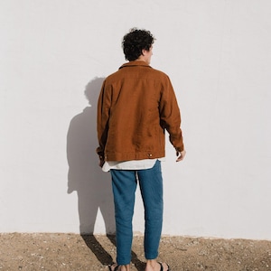 Mens linen jacket HALDEN / linen jacket / linen coat