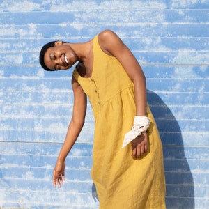 Button summer dress hotsell