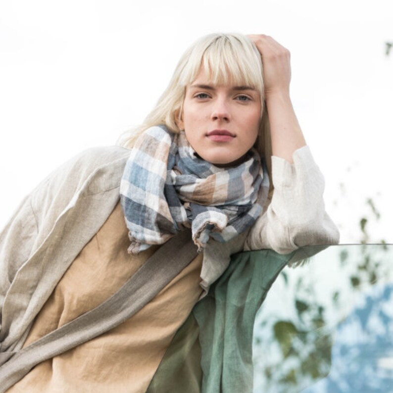 Linen SCARF / 6 colors available / READY To SHIP image 8
