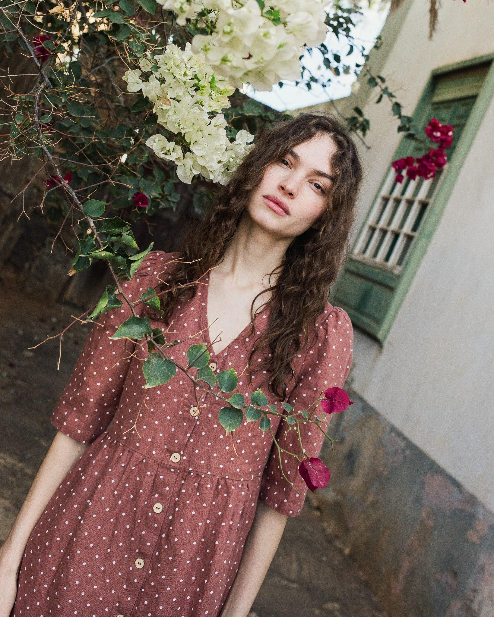 Linen Dress RONDA / Button Down / Linen Dresses / Linen Clothing - Etsy