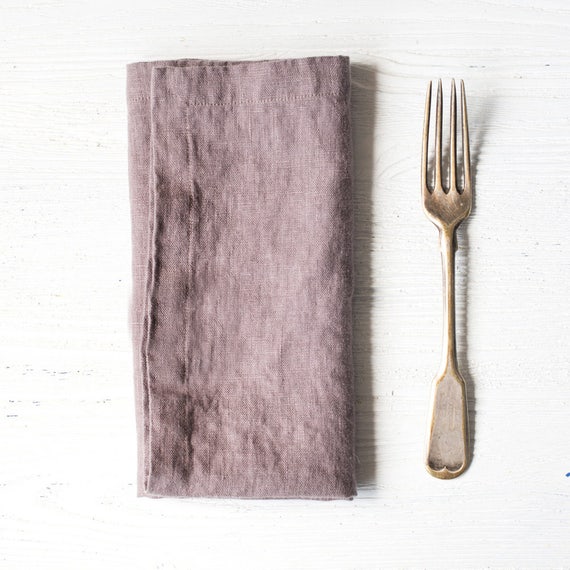 Linen Napkins Set of 12 / Set of 4 6 8 or 12 Washed Handmade Linen