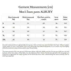 Mens linen pants ALBURY / mens pleated pants / mens clothing image 8