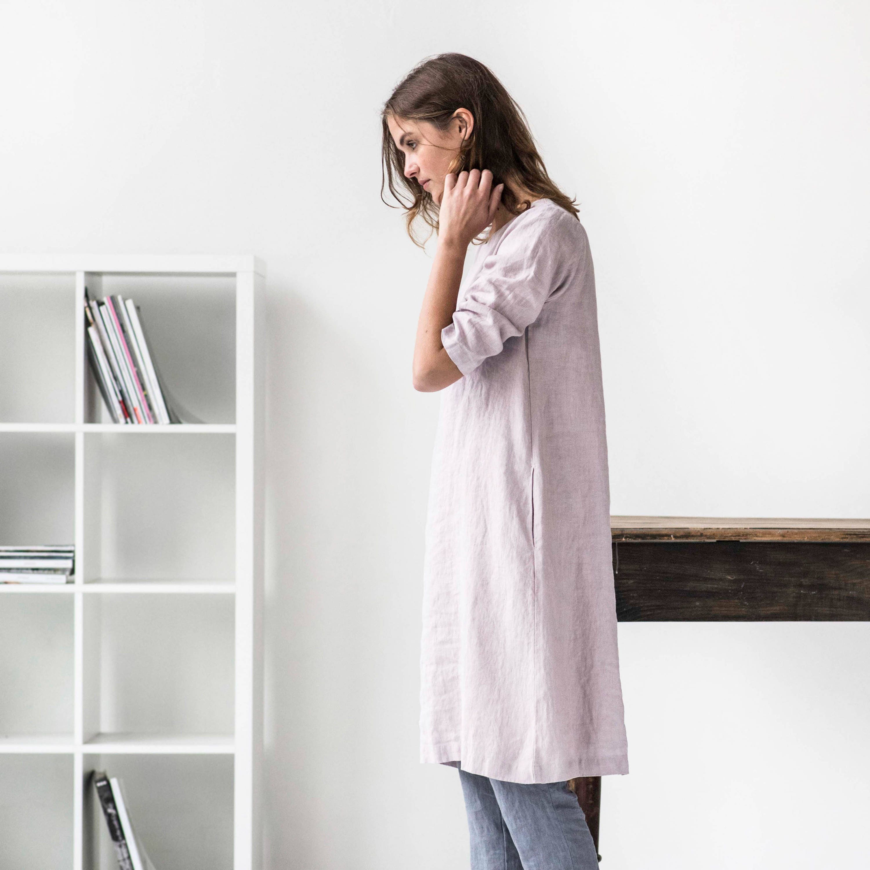 Linen Dress JANUARY / Washed Linen 
