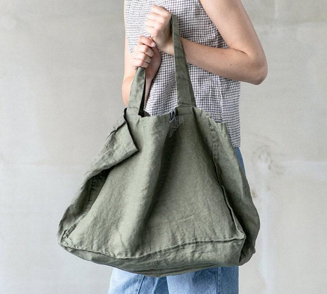 【SS25＊日本未入荷】large linen bland tote Istada Linen Tote | ŪMEI