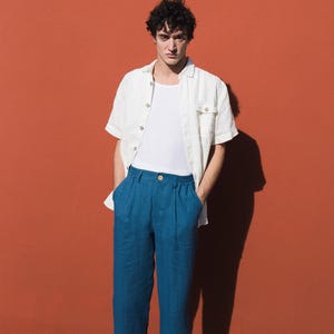 Mens linen pants ALBURY / linen pants men / men linen pants / linen pants for men