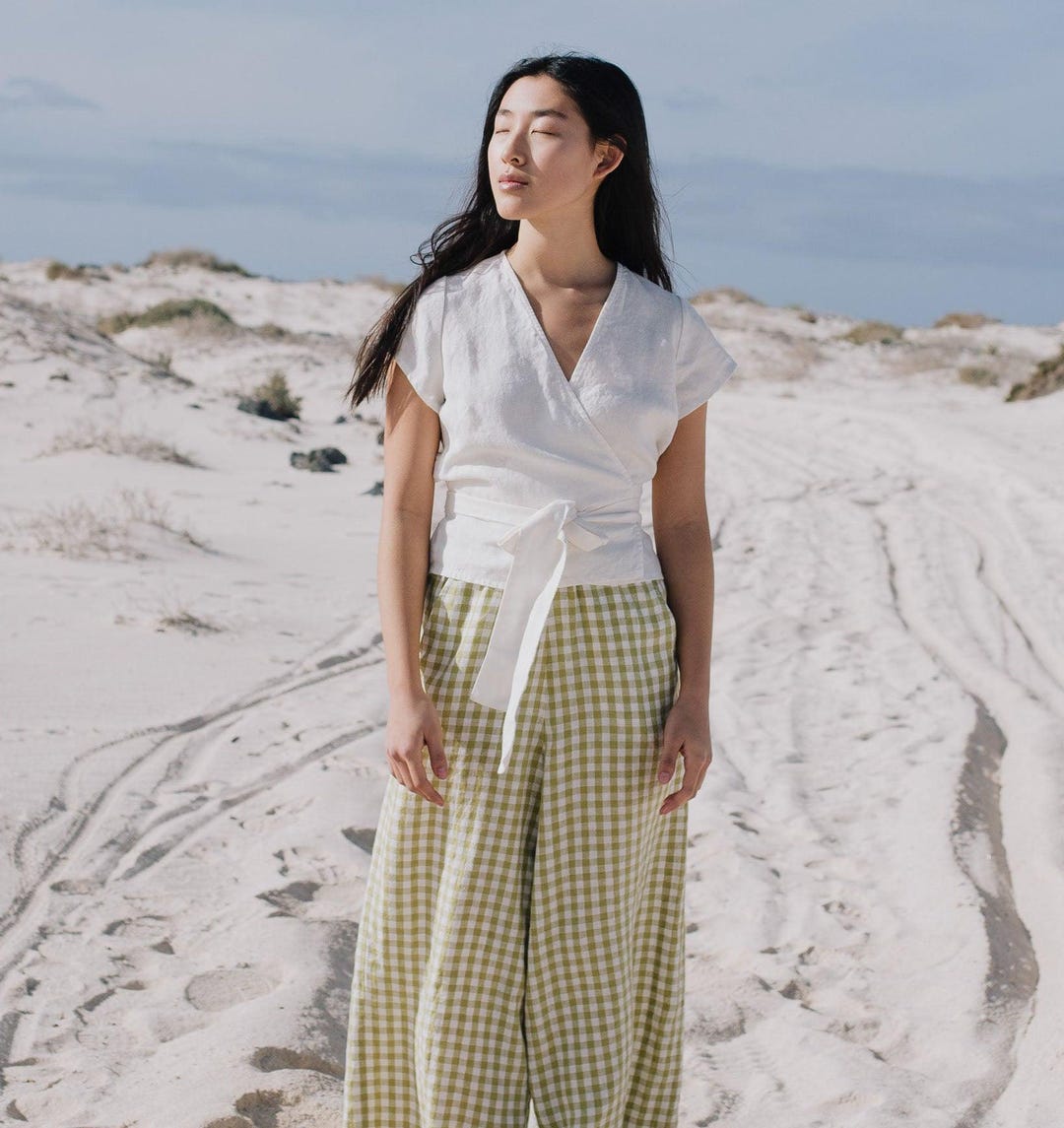 A Line Elastic Waist Plaid Wool Skirt 2710# A Line Elastic Waist Plaid Wool Skirt 2710#