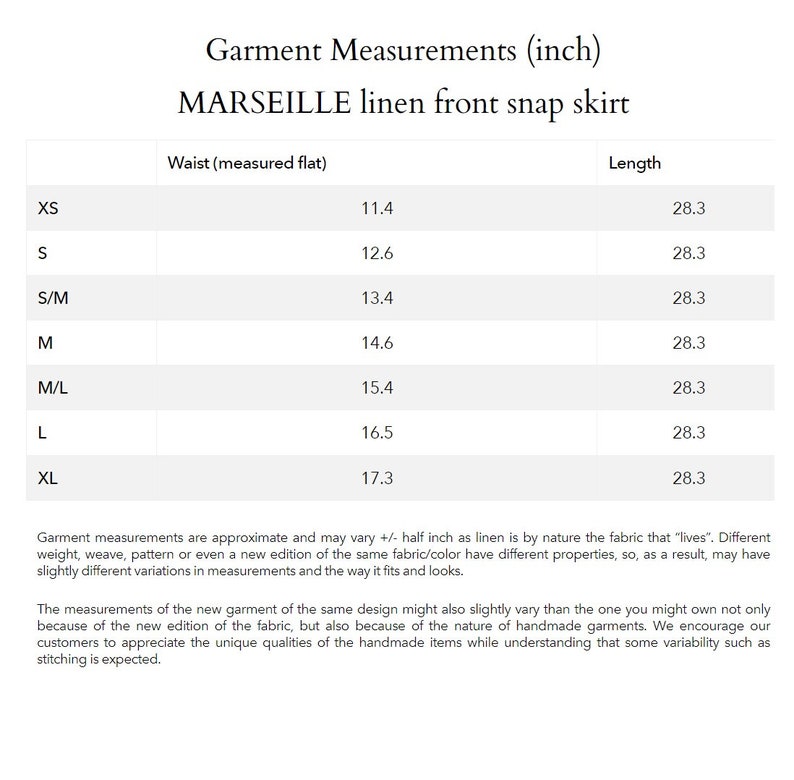 Jupe en lin MARSEILLE / jupe en lin à taille élastique / jupe avec poches / jupe à taille élastique image 9