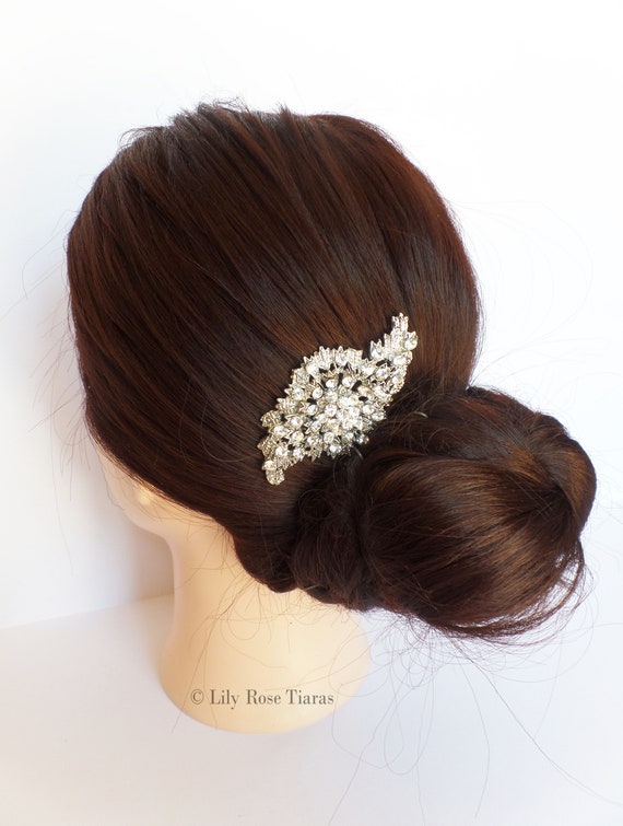 Bridal Style Sparkly Crystal Diamante Hair Accessory Hair Comb Wedding Party