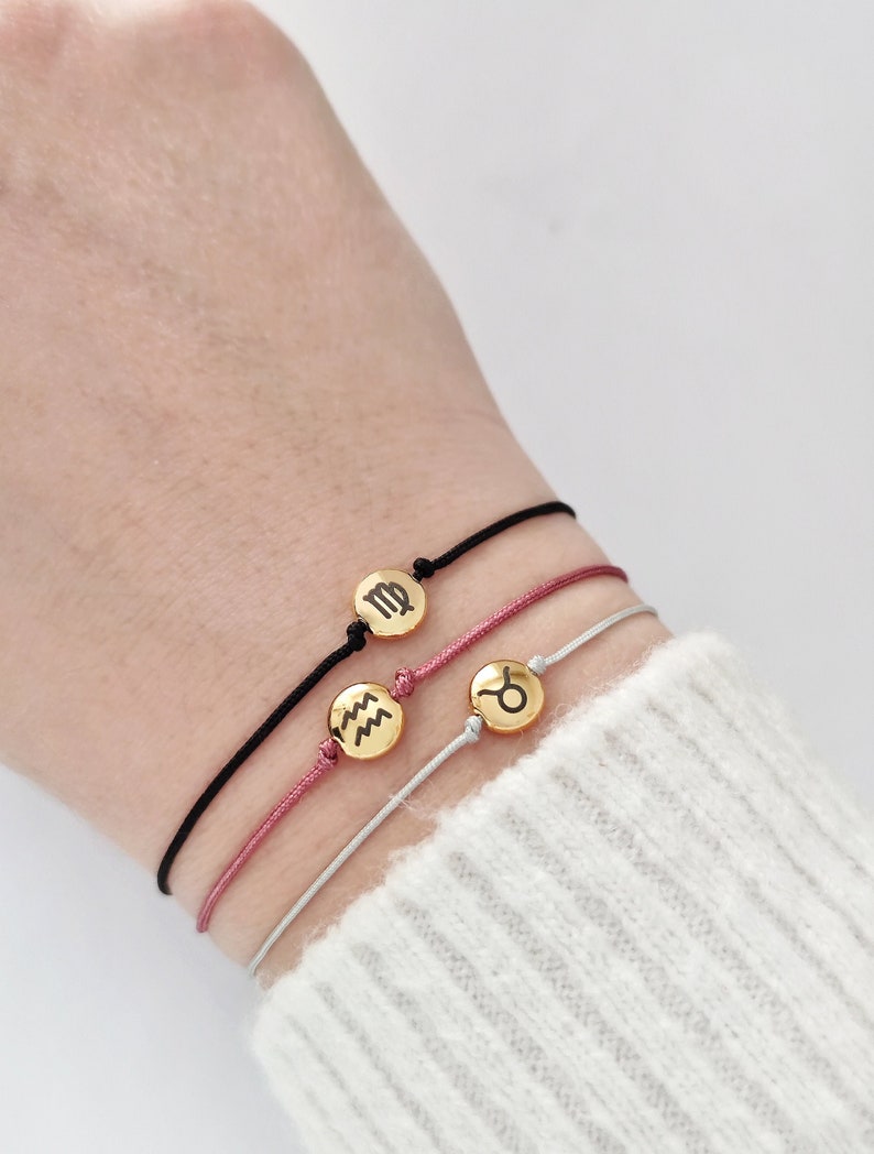 Zodiac Sign Bracelet Zodiac Jewelry Friendship Bracelet Etsy