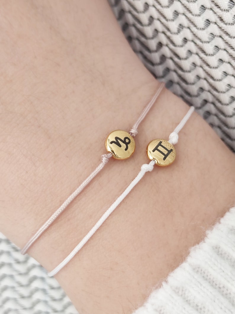 Zodiac Sign Bracelet Zodiac Jewelry Friendship Bracelet Etsy