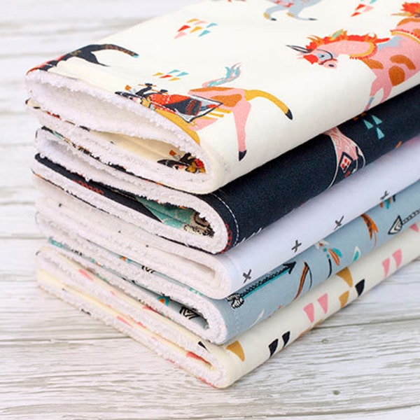 Baby Spucktuch Tücher Set besteht aus 5, Baby-Geschenk, Baby-Dusche-Geschenk, Geschlecht Neutral Baby-Geschenk, Unisex Spucktücher, Tipi Spucktücher