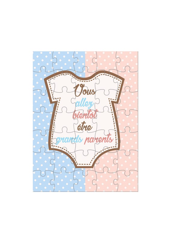 Puzzle Vous allez bientôt être grand parents 24 Etsy