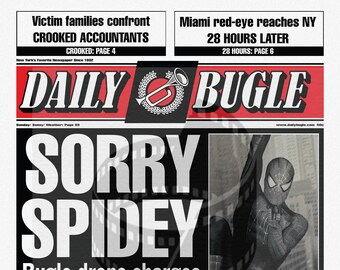 Daily Bugle Poster Leinwand-Druck Bild #82233 40x40cm Spider-Man