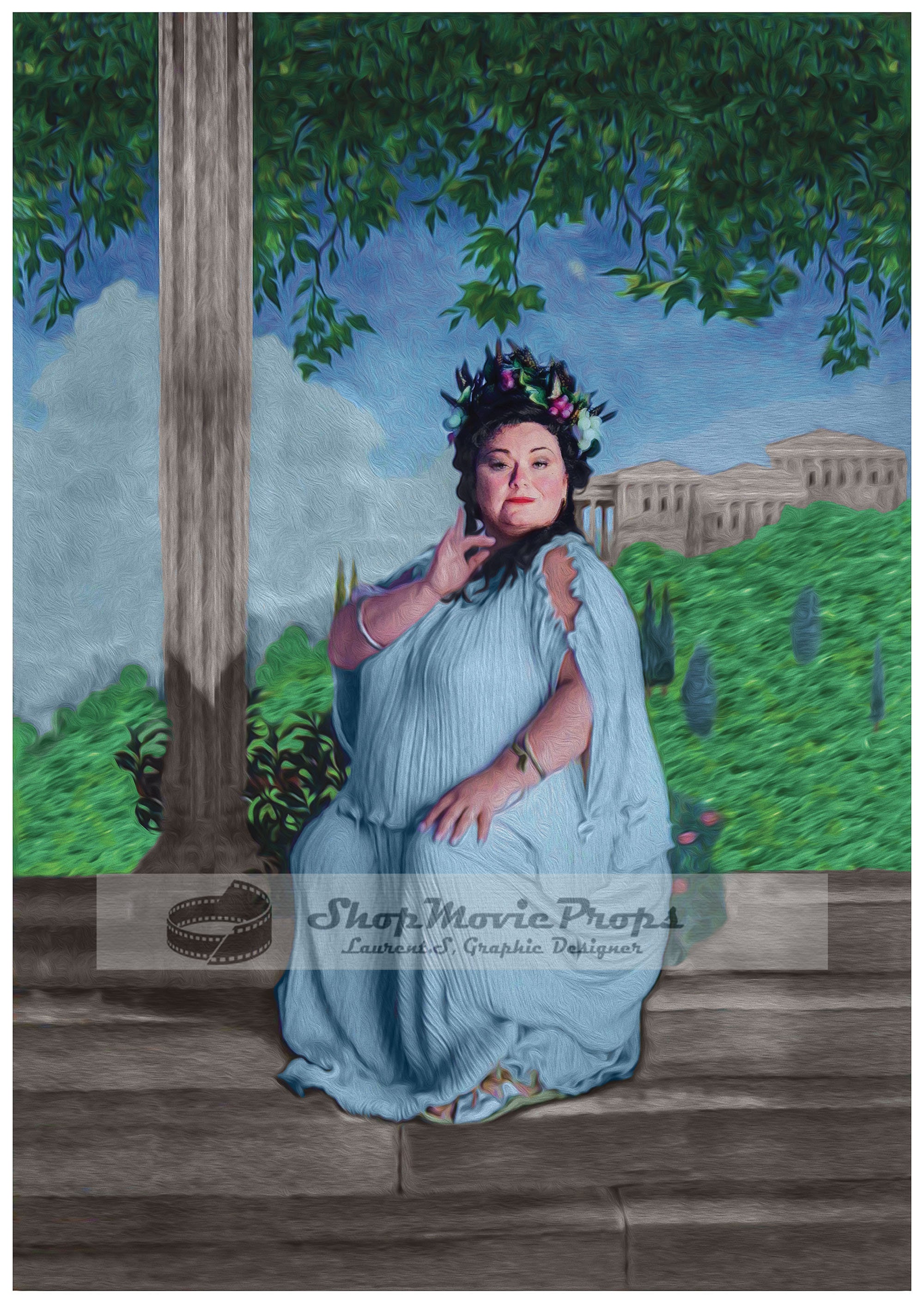 Door Painting Dawn French no Frame - Etsy Denmark