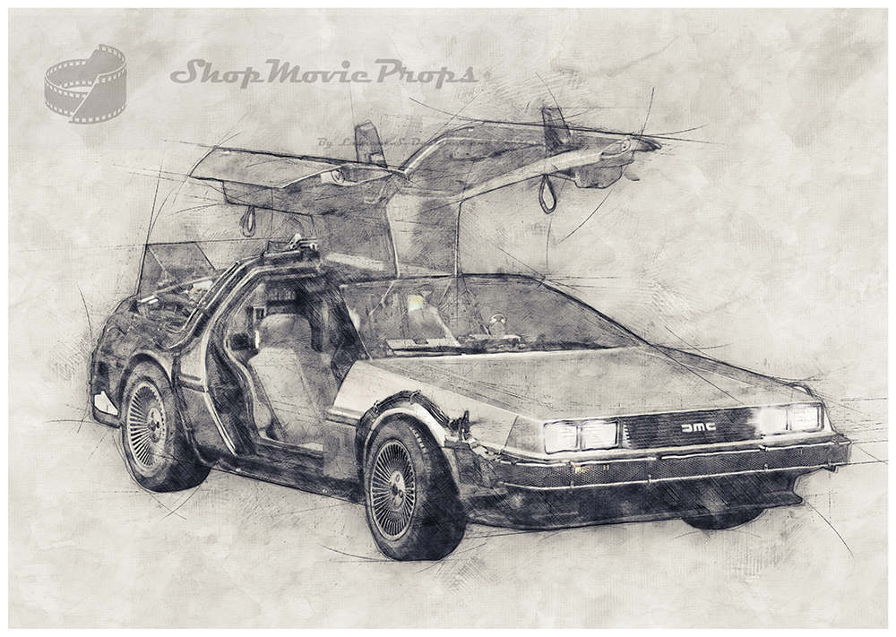 HD wallpaper: silver DMC Delorean illustration, Back to the Future, street  | Wallpaper Flare
