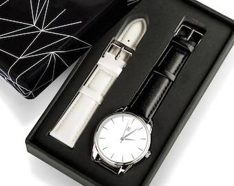 Venta al por mayor de relojes blancos / relojes de mujer / relojes minimalistas / relojes de boda / relojes de pulsera / relojes para ella / relojes de mujer / regalos para intercambiar