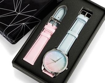 reloj rosa, reloj de mujer, venta al por mayor, regalo de cumpleaños para esposa, reloj colorido, regalo para novia, reloj de mujer, regalo para ella, regalo para mejor amiga