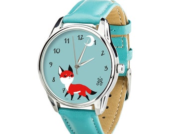 Red fox polshorloge - Bekijk ZIZ fox - Fox minnaar cadeau - Red Fox Watch - Dameshorloges - Cadeau voor haar - Cadeaus voor vrouwen - horloge groothandel