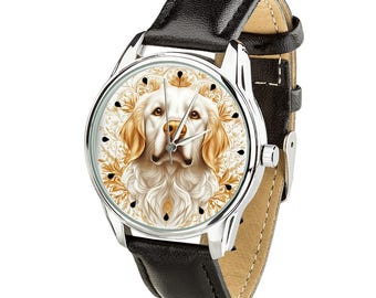 Golden Retriever Wristwatch – Dog Art Watch for Women and Men – Perfect Pet Lover Gift