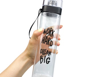 Sport bottle Tritan | Personalized Water bottle | TM ZIZ | BPA-Free Water bottle|Custom water bottles | Personalized Drink Bottle - Reusable