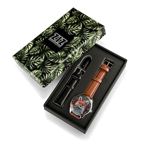 Fox jewelry watch. Wrist watch red fox. Women wrist watch. Fox lover gift watch. Fox hunting watch for men. Personalized watch wholesale.