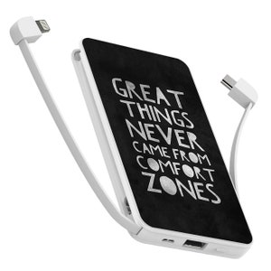 Power bank de regalo de Navidad con diseño personalizado. Regalo personalizado para ella. Cargador de power bank. Power bank para iPhone. Power bank delgado. 10000 mAh
