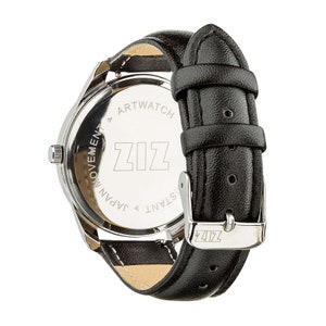 Wrist watch. Raccoon wrist watch. Personalized wrist watch wholesale. Black wrist watch. Unisex watch. Animal wrist watch Leather wristwatch image 3