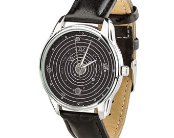 Space Watch Cosmos Wrist Watch Constellation Watch Galaxy Watch Unisex Watch Leather Watch Women Husband gift ideas Presents for Father