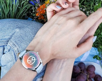 Cancer (Crab) Watch Zodiac Print Personalized Gift, Horoscope Wristwatch for Space Lover - Ideas for Birthday and Christmas Gifts