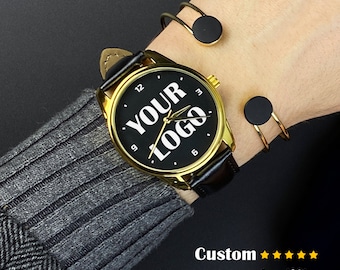 Customizable Corporate Gift Watch Logo Print Souvenirs Promotional Gifts for forums, fairs, events. Custom Promo Souvenirs - Wristwatch
