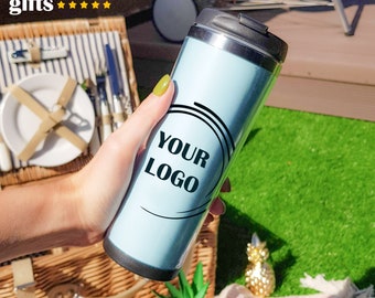Jouw logo op de beker Relatiegeschenken op maat - Souvenirs voor zakelijk evenement Evenement Teamgeschenken Bedrukte mok promotionele thermoskan