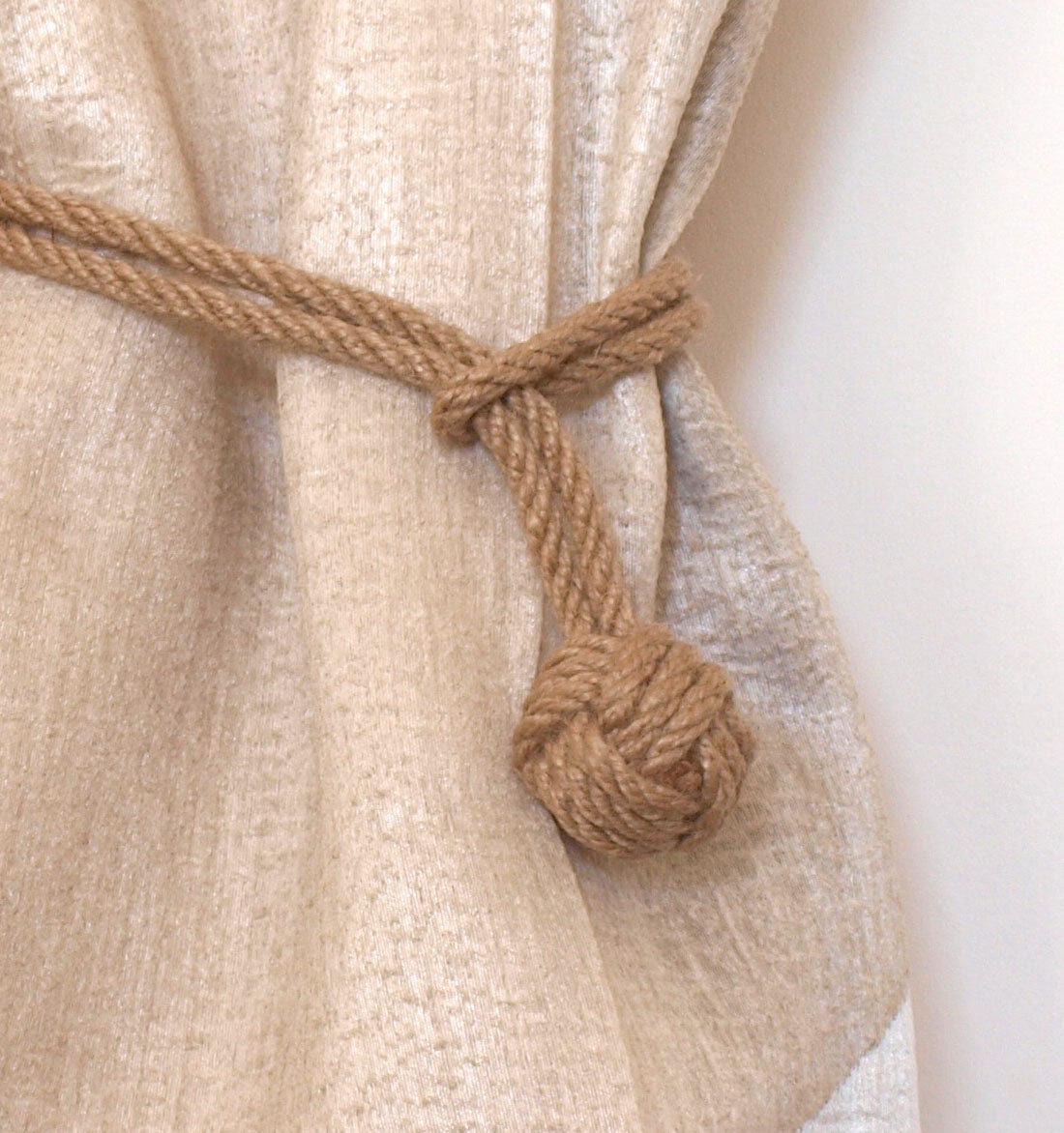 Set of 8 Nautical rope curtain tie backs nautical monkey Etsy