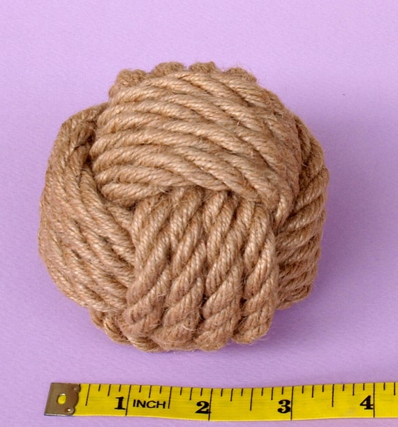 12 Nautical Rope Knots Small Monkey Fists Home Decor-rustic