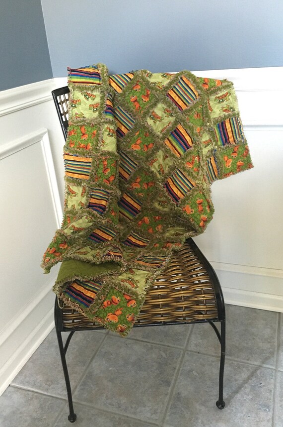 Dinosaur Train Baby Rag Quilt 32 X 40
