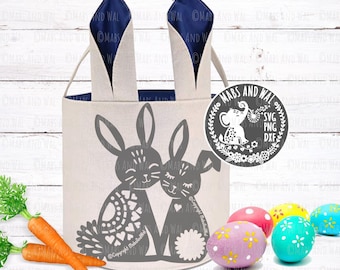 Rabbits folk style SVG PNG DXF digital cutting file/easter bunny svg/rabbits folk style/bunny rabbits/rabbit decor/easter svg/commercial use
