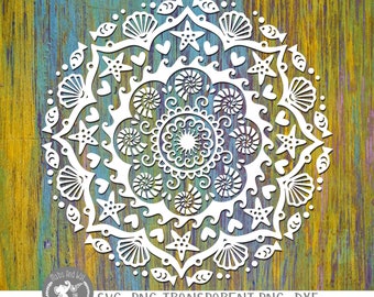 Download Mandala Shell SVG Bundle Tribal Shell svg Seashells svg | Etsy
