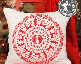 Download Christmas Mandala Etsy PSD Mockup Templates