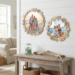 Marcos de concha redondos SVG PNG DXF Pdf archivo de corte digital/marco de concha/tema de playa svg/concha svg/playa svg/playa océano svg/conchas borde svg