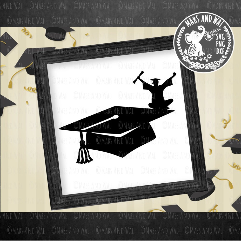 Sablon Graduation Graduation SVG PNG DXF digital cutting file/degree | Etsy