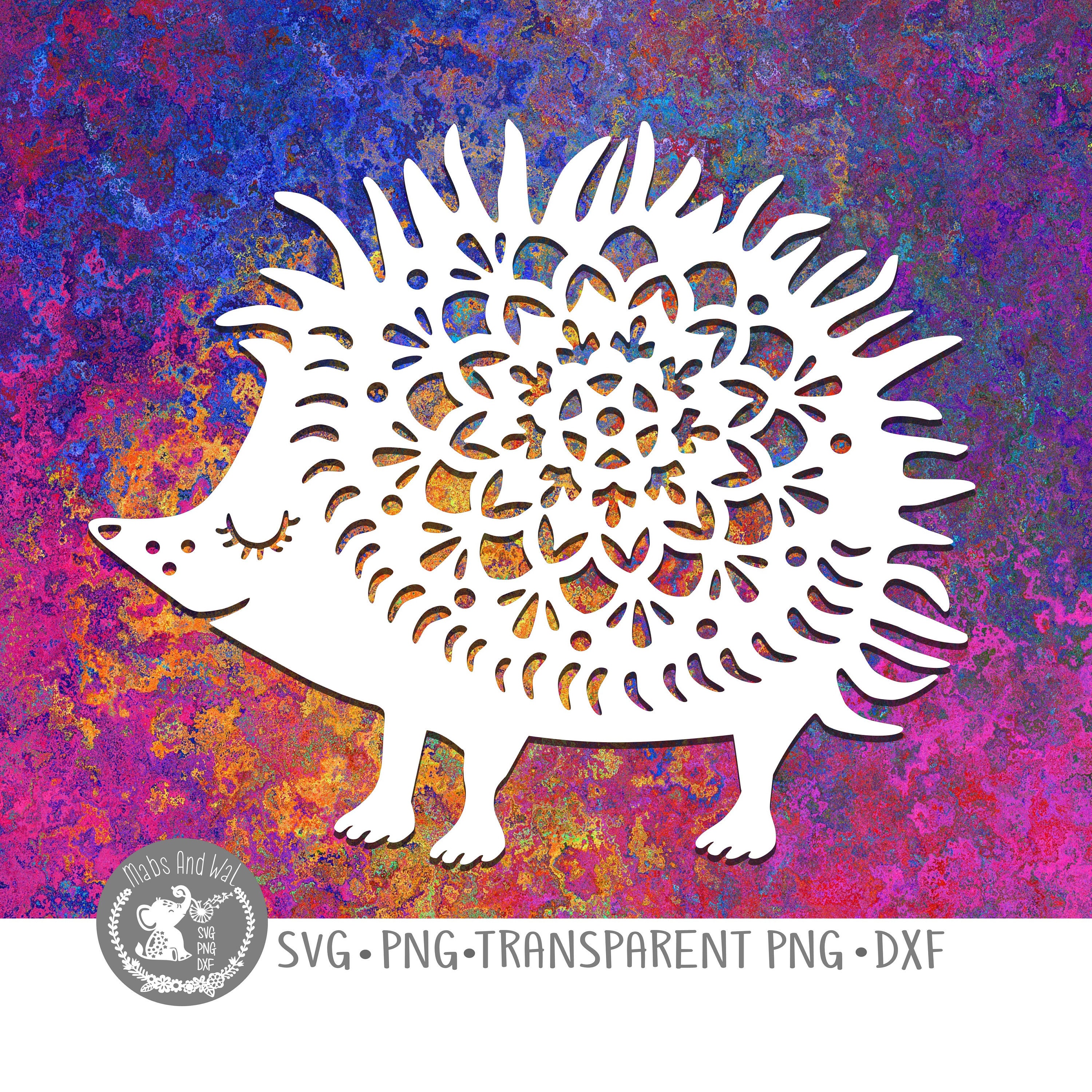 Download Hedgehog mandala SVG PNG DXF digital cutting file/mandala ...