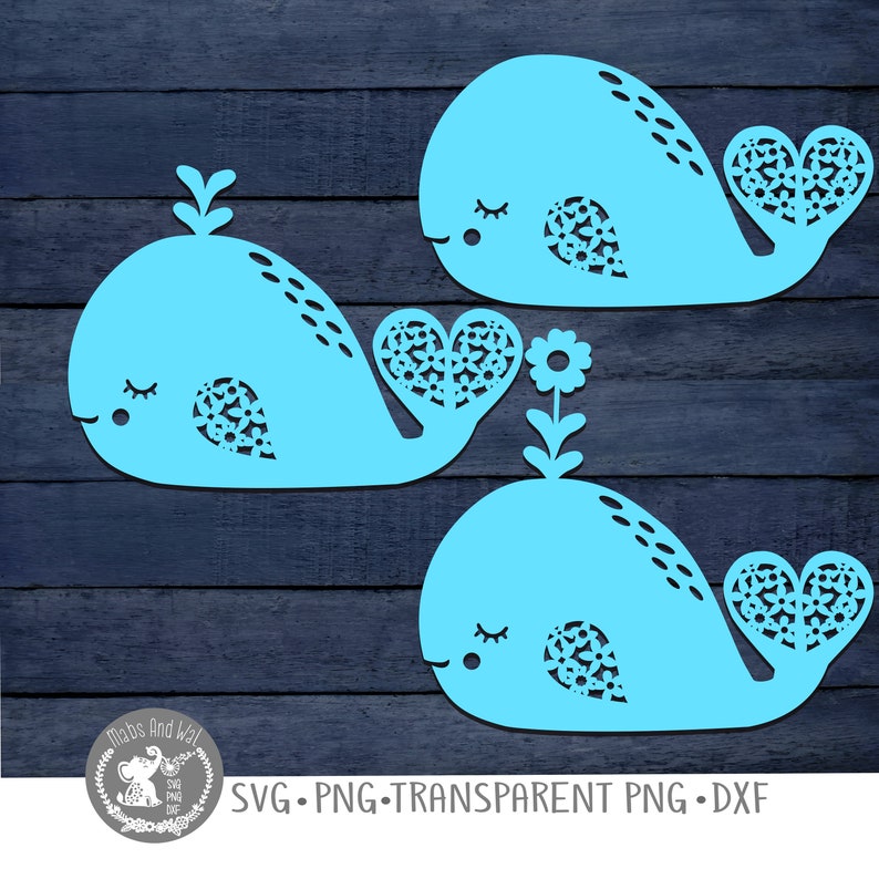 Whales SVG PNG DXF digital cutting filecute whale svgunder the sea svgocean svgsea lifemammalmarine life decorpapercutting template