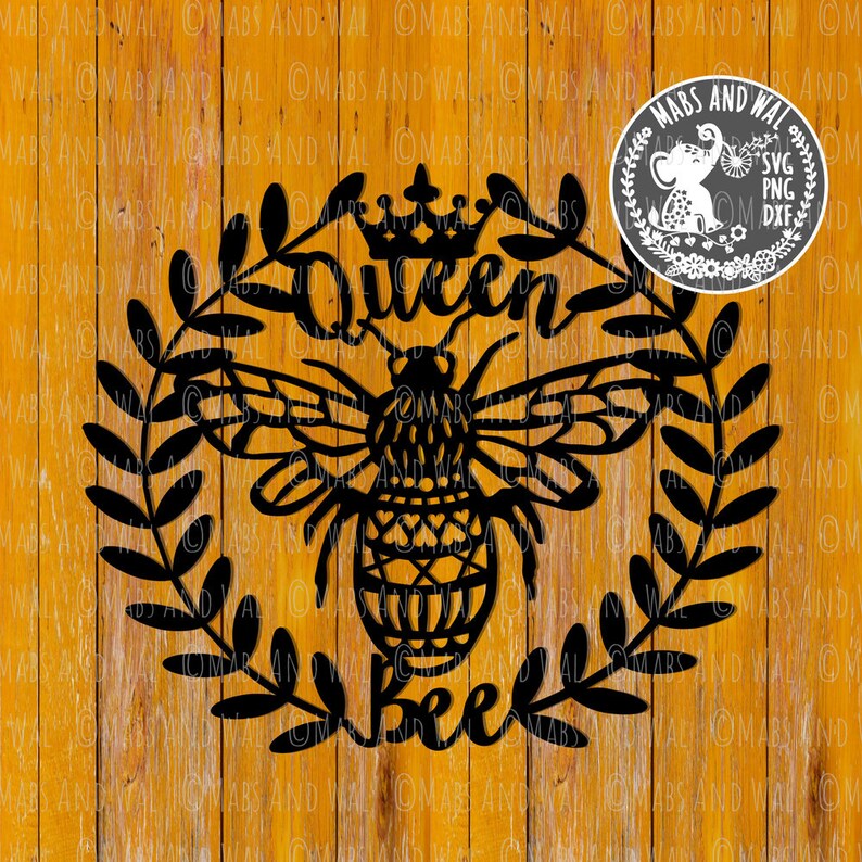 Download Queen bee SVG PNG DXF digital cutting file/bee svg/queen ...