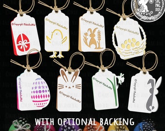Easter gift tags SVG PNG DXF digital cutting file/Easter svg/Easter gift/happy Easter label svg/present tag/gift tag template/commercial use