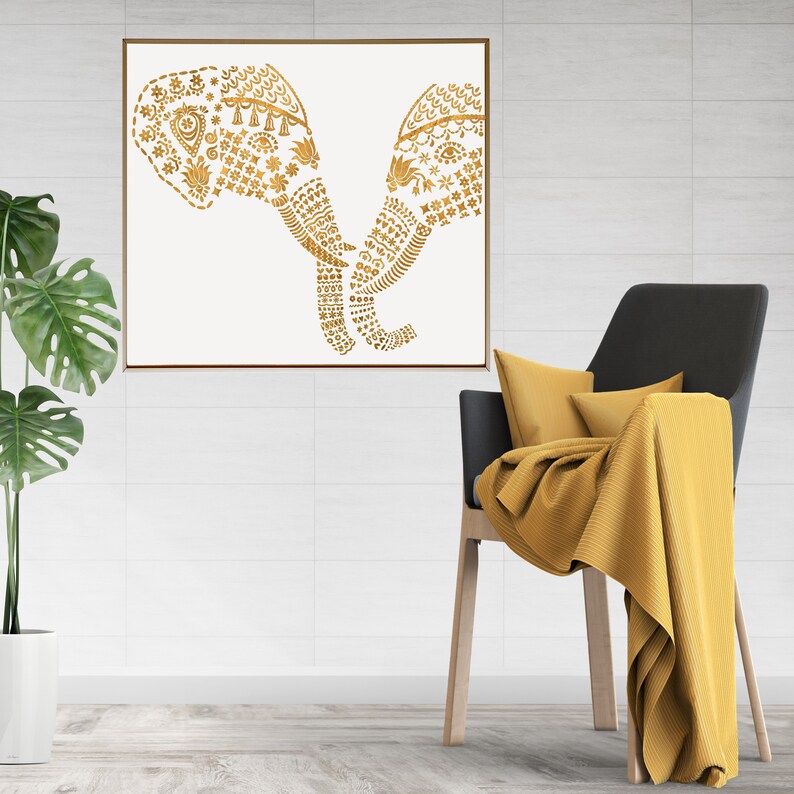 Download Elephants mandala SVG PNG DXF digital cutting file ...