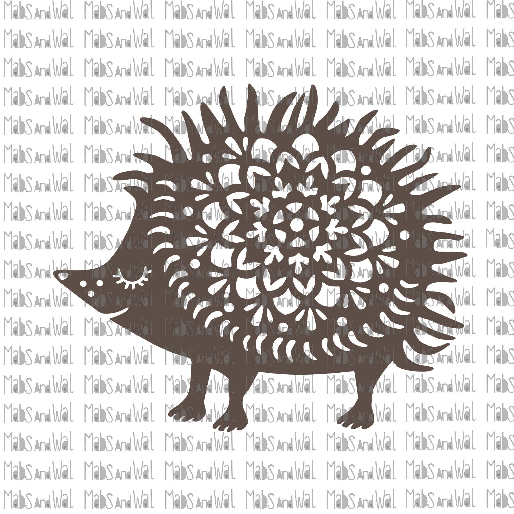 Download Hedgehog mandala SVG PNG DXF digital download cutting | Etsy