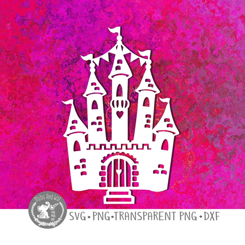 Download Princess castle SVG PNG DXF digital cutting file/princess ...