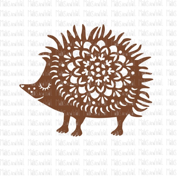 Download Hedgehog mandala svg/png/dxf cricut/silhouette digital | Etsy