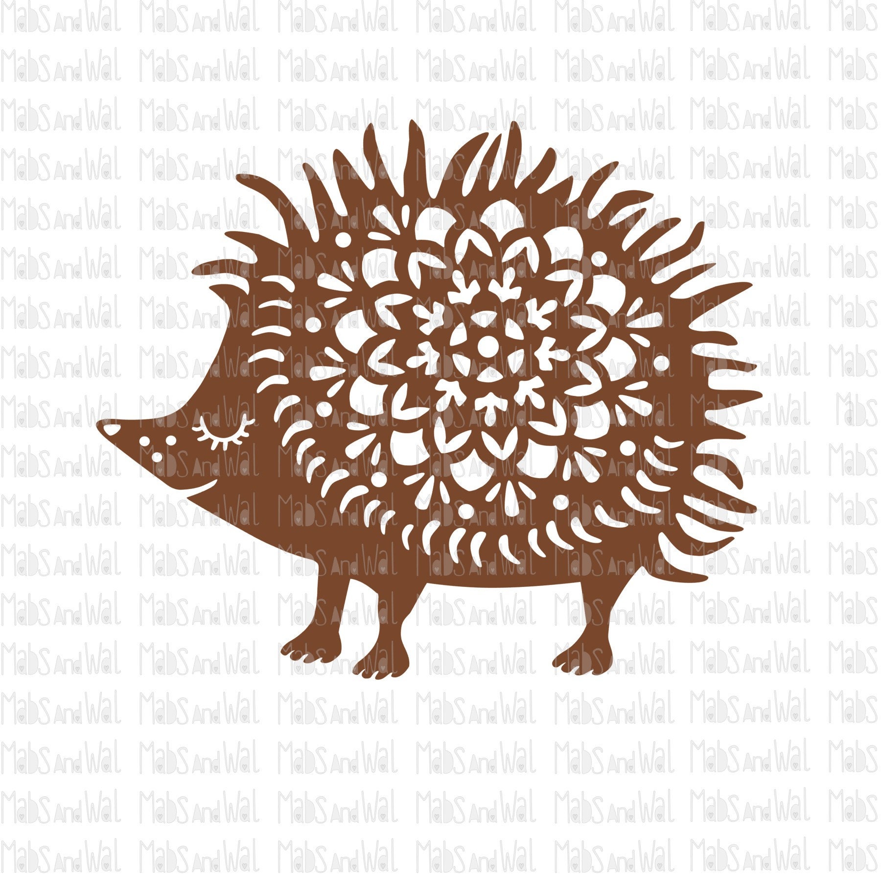Download Hedgehog mandala svg/png/dxf cricut/silhouette digital | Etsy