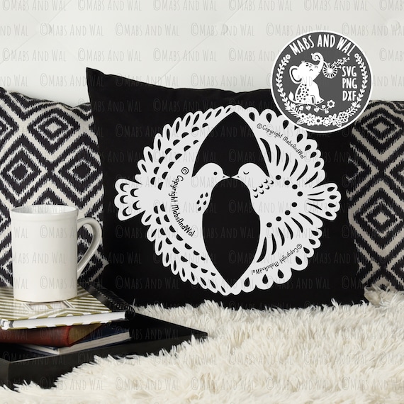 Birds flying SVG PNG DXF digital cutting file/bird svg/folk style bird/doves flying svg/white doves svg/collared dove flying/commercial use