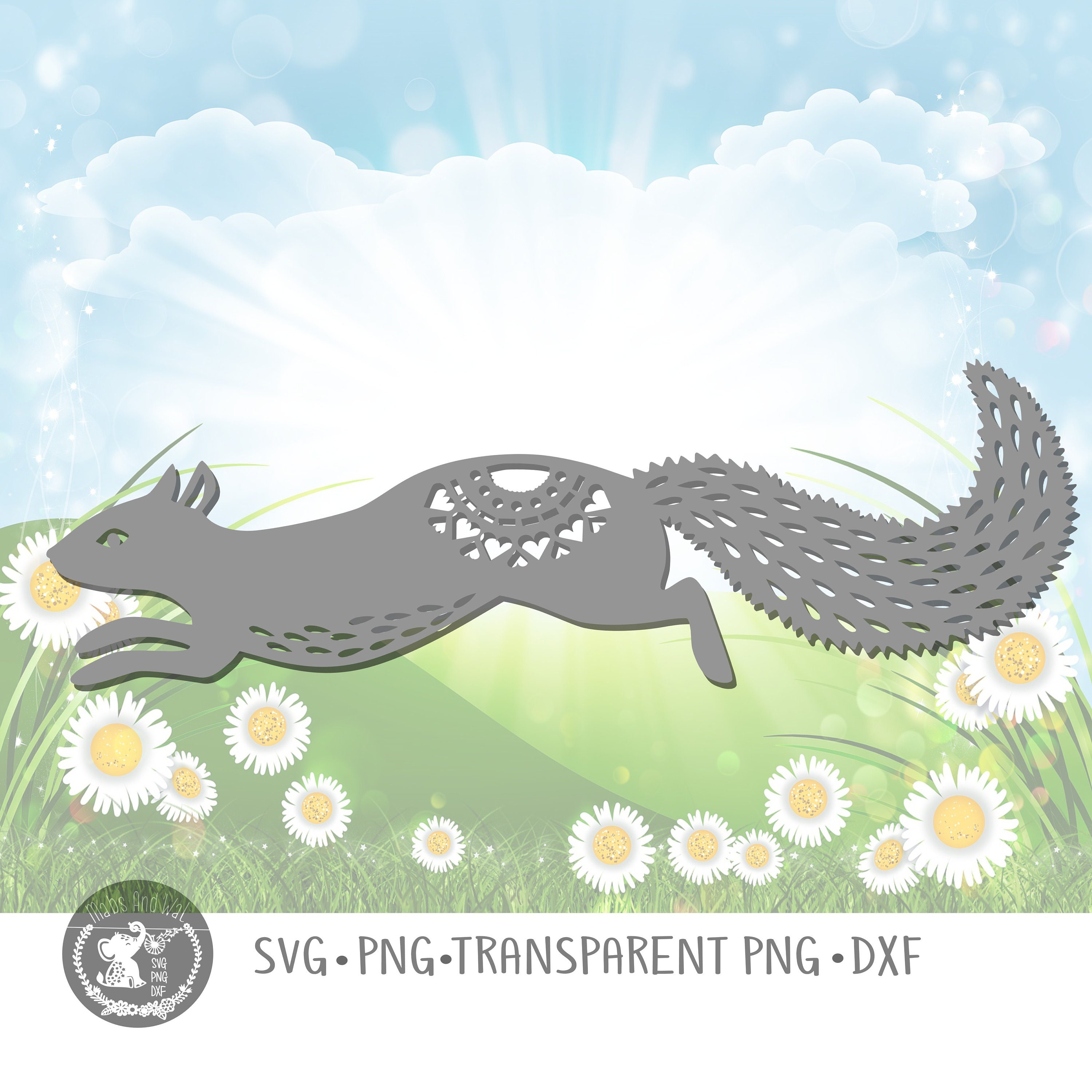 Download Squirrel Running Svg Png Dxf Digital Cutting File Squirrel Etsy